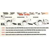 Self Retracting Polyester Auto Retractable Ratchet Tie Down Strap for Cargo Contro